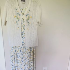 Southern Lady Dress and sweater